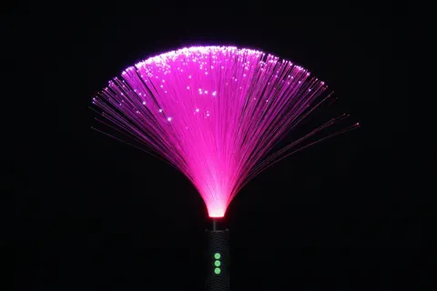Miotełka świetlna Fiber Optic Duster Różowy