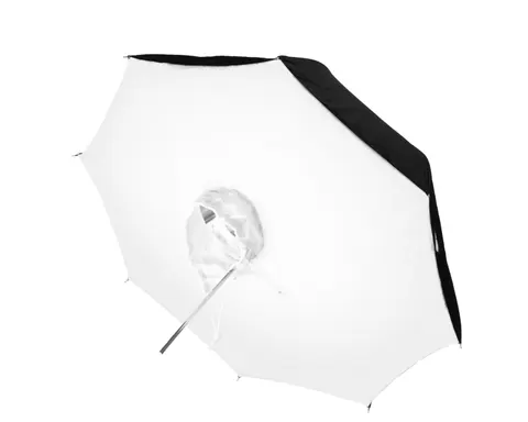 Parasolka S-100 srebrna, odbijająca z dyfuzorem