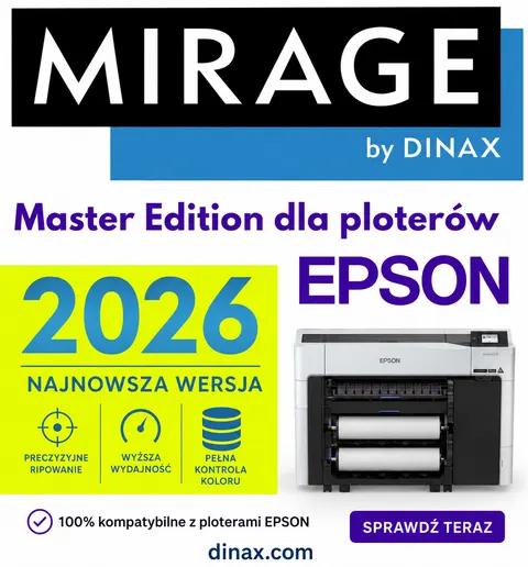 Mirage Master Edition 2025 dla ploterów EPSON - licencja pływająca - program do zarządzania procesem druku
