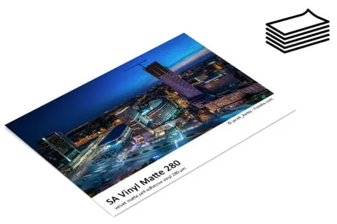 Matowy papier samoprzylepny FOMEI SA Vinyl Matte 280 - arkusze