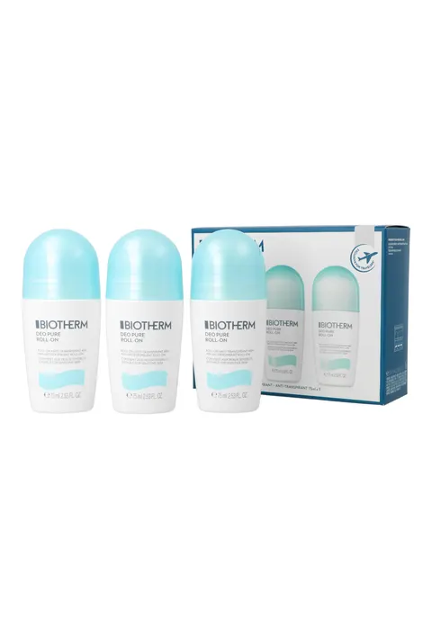 Zestaw Biotherm Deo Pure Trio Woman Roll- on dezodorant 3x75ml