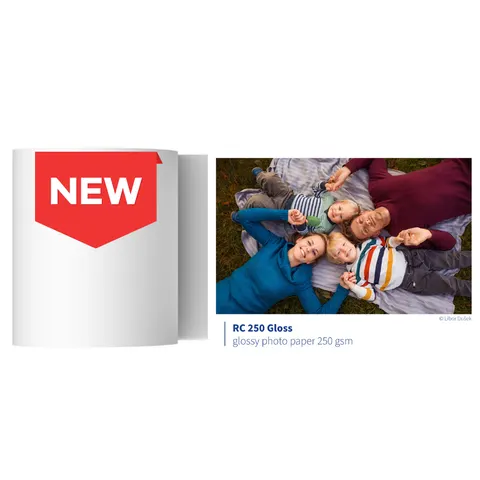 Papier foto FOMEI RC250 210mmX65m GLOSS / 1 rola