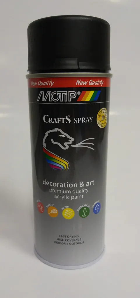 MOTIP Crafts 400ml czarny mat RAL 9005 -->