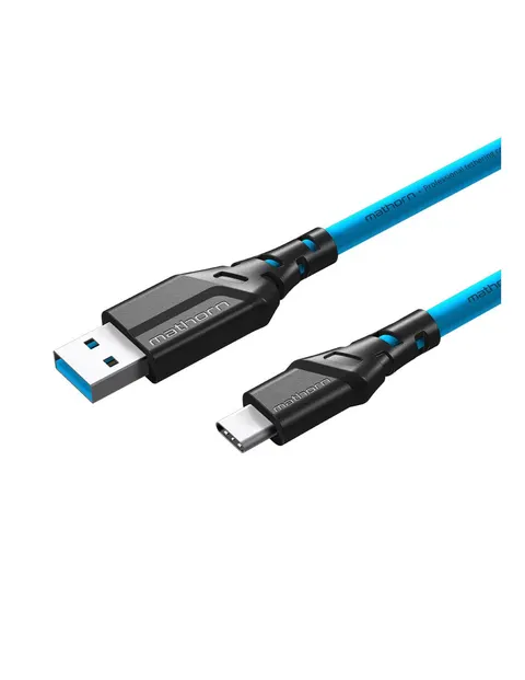 Kabel fotograficzny Mathorn MTC-500 5m 10Gbps 60W USB A-C ArcticBlue