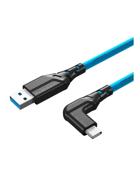 Kabel fotograficzny Mathorn MTC-201 2m 10Gbps 60W USB A-C90 ArcticBlue