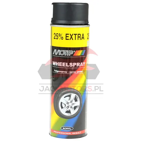 MOTIP lakier do felg czarna mat 500ml