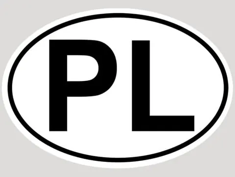Naklejka "PL"