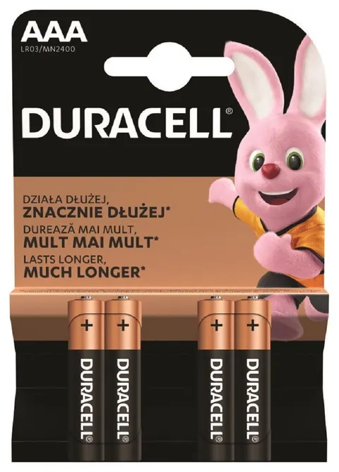 Bateria Duracell LR3 x 4 (AAA)