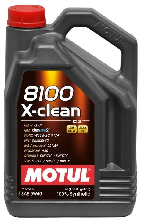 Motul 5W40 8100 X-clean C3 5L