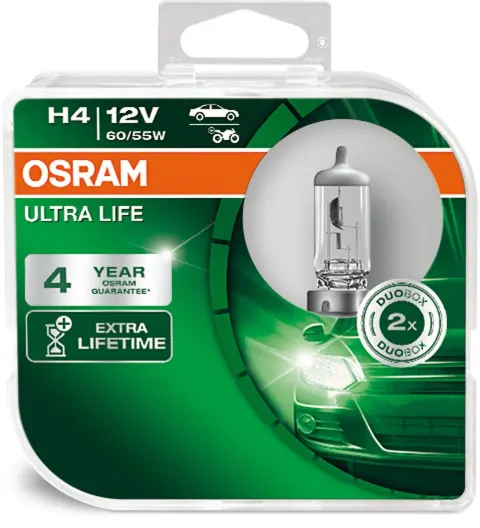 Osram żarówka H4 12V 60/55W Ultra Life 2szt