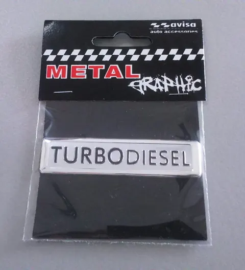 Naklejka alu TURBO DIESEL