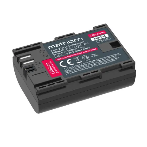 Bateria Mathorn MB-204 Ultimate 2600mAh USB-C zamiennik LP-E6NH LP-E6P