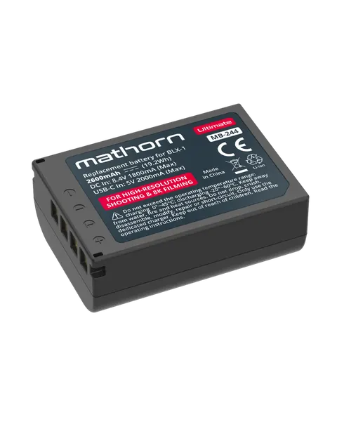 Bateria Mathorn MB-244 Ultimate 2600 mAh USB-C do OM System BLX-1