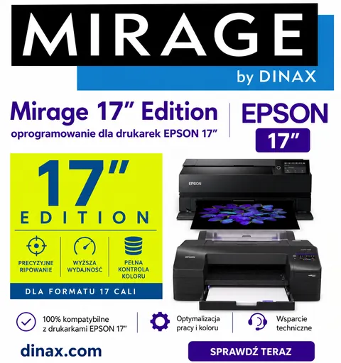 Mirage 17" Edition 2026 dla ploterów EPSON - licencja pływająca - program do zarządzania procesem druku