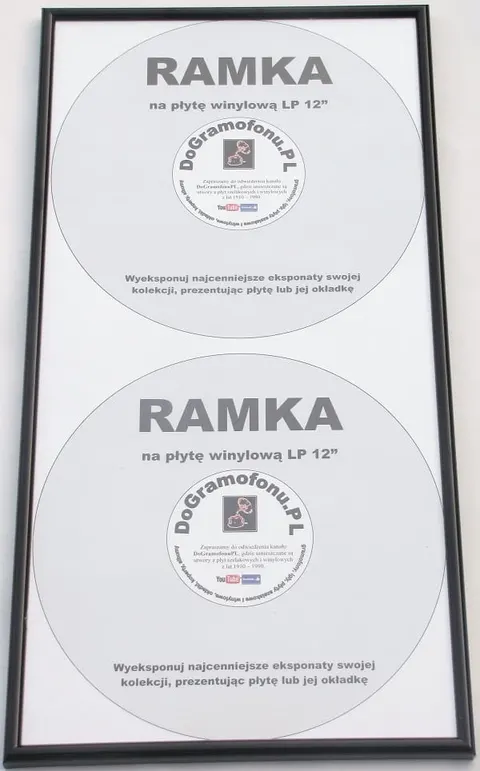 Ramka na podwójną płytę winylową 2x 12" PVC