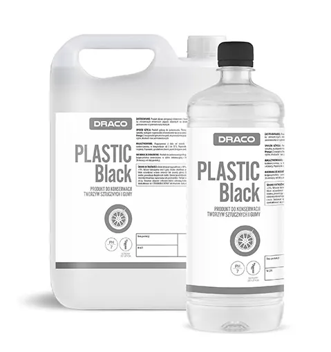Draco PLASTIC Black nabłyszcz. plastik guma 1L