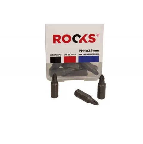 Bit krzyżak PH1x25mm Rooks 1szt (op.10szt)