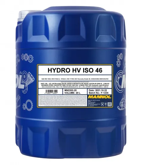 Olej hydrauliczny HV 46 20L Mannol