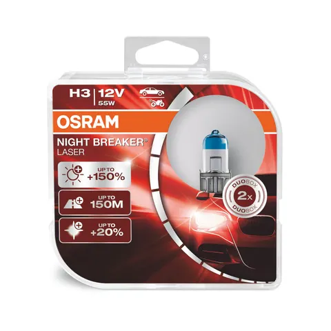 Osram żarówka H3 12V 55W Night Breaker LASER 2szt