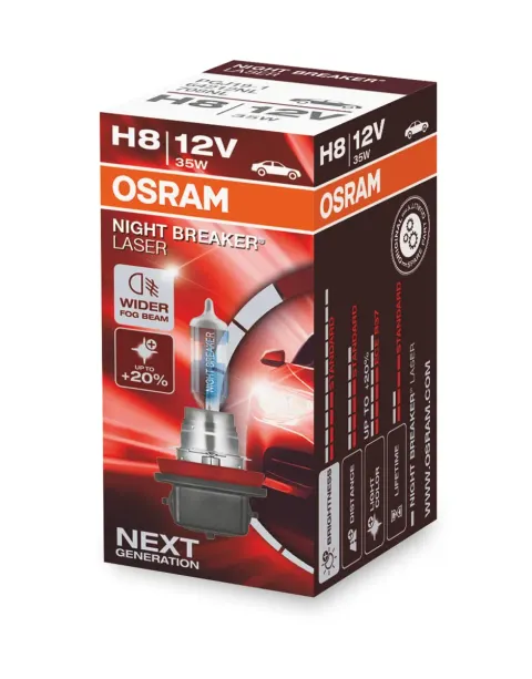 Osram żarówka H8 12V 35W Night Breaker LASER 1szt