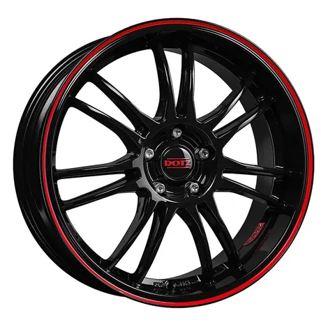 DOTZ Shift pinstripe red alufelga 7x16