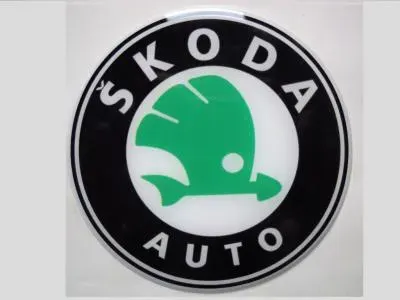 Emblematy zamienniki Skoda zielony 56mm