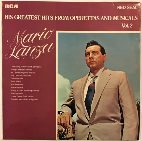 Lanza His Greatest Hits From Operettas LP LSB4001 VG