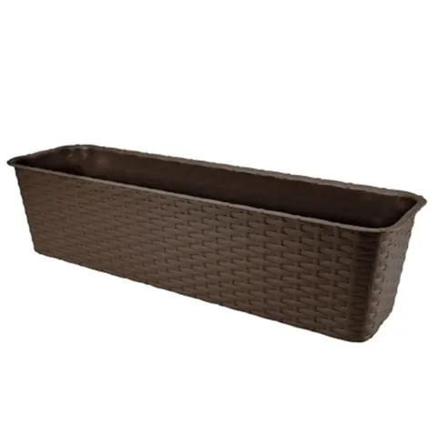DONICZKA BALKONOWA RATTAN 60cm brąz
