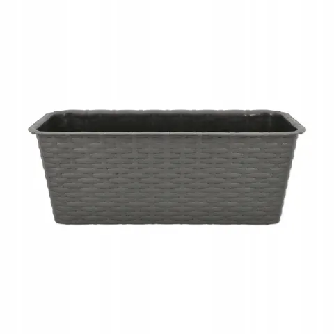 Doniczka balkonowa rattan 40cm grafit