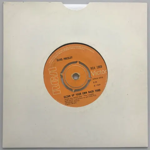 Elvis Presley Clean Up Your Own Back Yard SP RCA1869 Poor