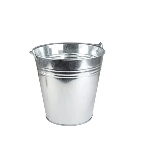 Wiadro ocynkowane metalowe 12l