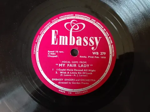 Embassy Singers by Gordon Franks: My Fairy Lady WB279 Embassy