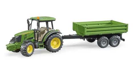 Traktor ciągnik John Deere z przyczepą Bruder 5115M
