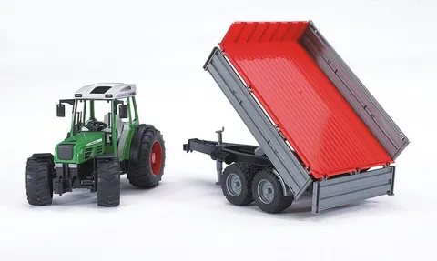 Traktor ciągnik Fendt z przyczepą Bruder 209S