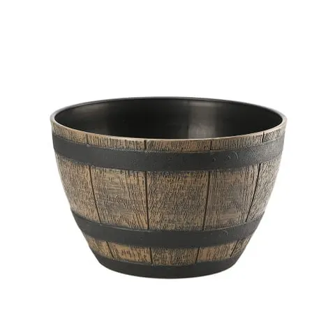 Donica Barrel 50cm brąz ciemny
