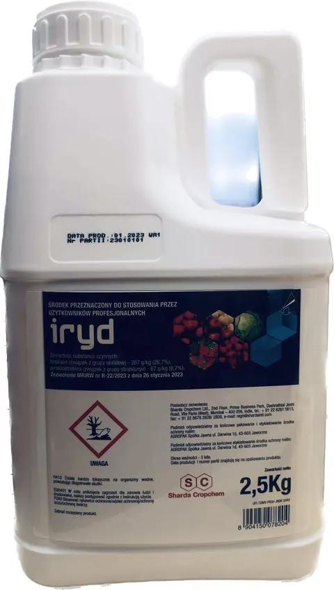 IRYD 2,5KG SZARA PLEŚ ,MĄCZNIAK TRUSKAWKA MALINA