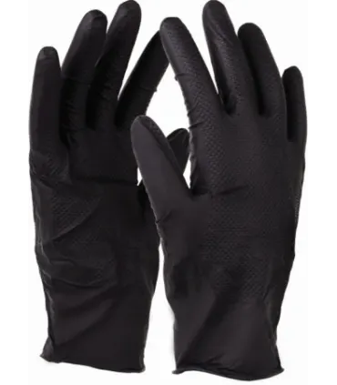 RĘKAWICE NITRAX GRIP BLACK 9 (L) 10SZT