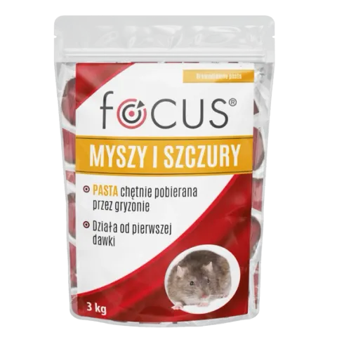 FOCUS TRUTKA NA MYSZY I SZCZURY PASTA 3KG