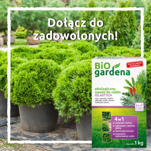 BIOGARDENA NAWÓZ DO IGLAKÓW 1KG