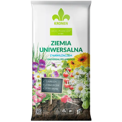 ZIEMIA 80L UNIWERSALNA + NAWILŻACZ KRONEN