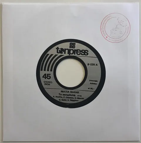 Matia Bazar - Tu Semplicitá SP S225 VG