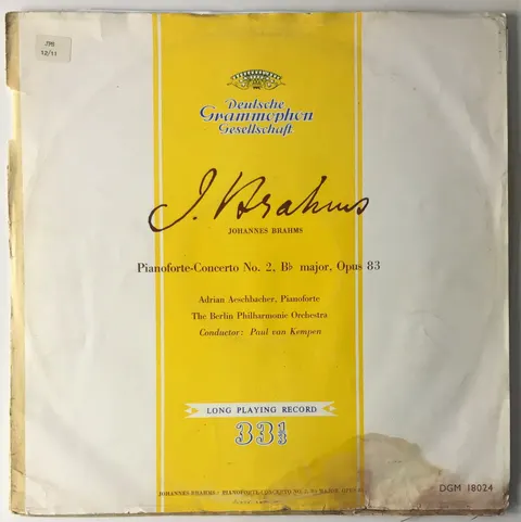 Konzert Für Klavier Und Orchester LP DGM18024 VG