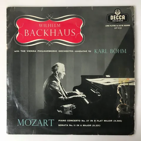 Piano Concerto No 27 In B Flat Major LP LXT5123 Good