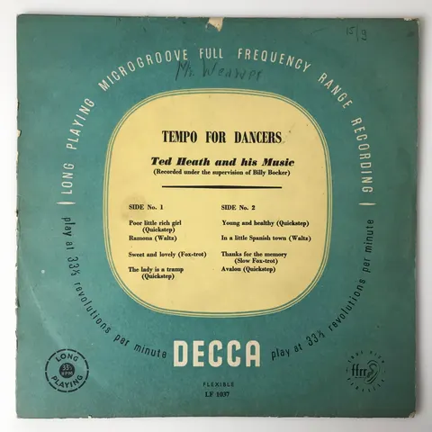 Ted Heath And His Music LP 10" LF1037 Fair