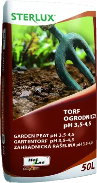 Torf ogrodniczy 50l pH 3.5-4.5 (kwaśny) Sterlux
