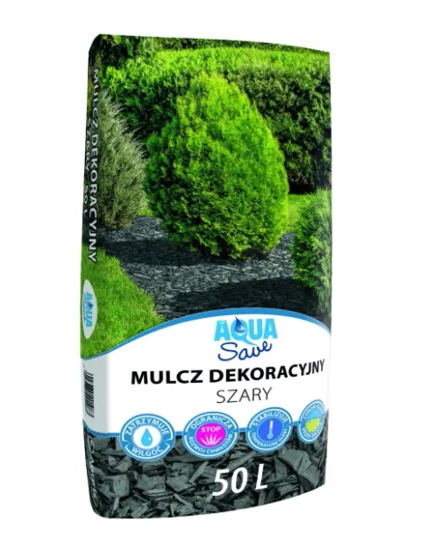 Kora dekoracyjna 50l szary mulcz Aqua Save