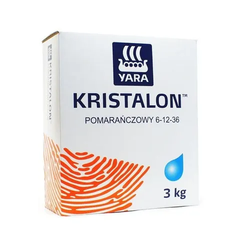 YARA KRISTALON POMARAŃCZOWY 3KG 6-12-36+3