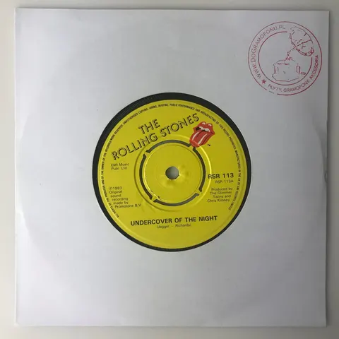 Rolling Stones Undercover Of The Night SP RSR113 VG