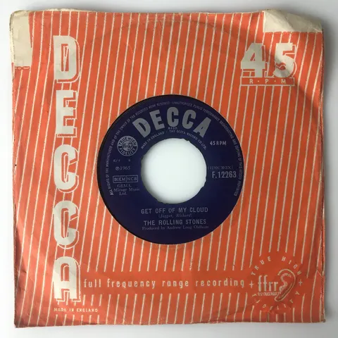 Rolling Stones Get Off Of My Cloud SP F12263 Good