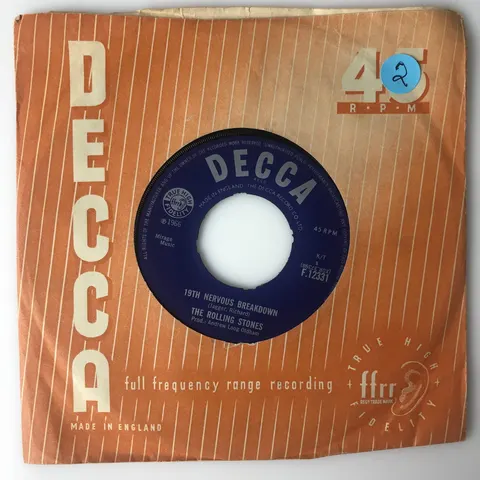 The Rolling Stones 19th Nervous Breakdown SP F12331 VG